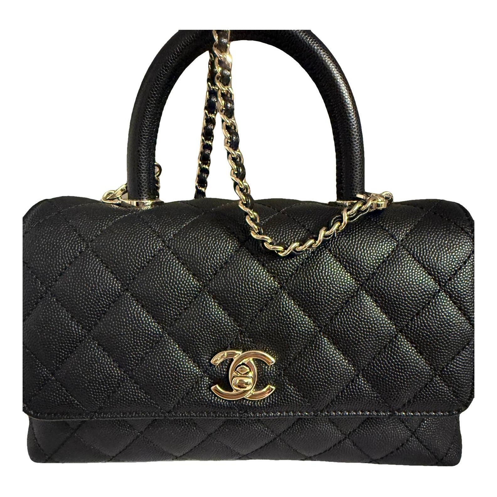 Coco Handle leather handbag
