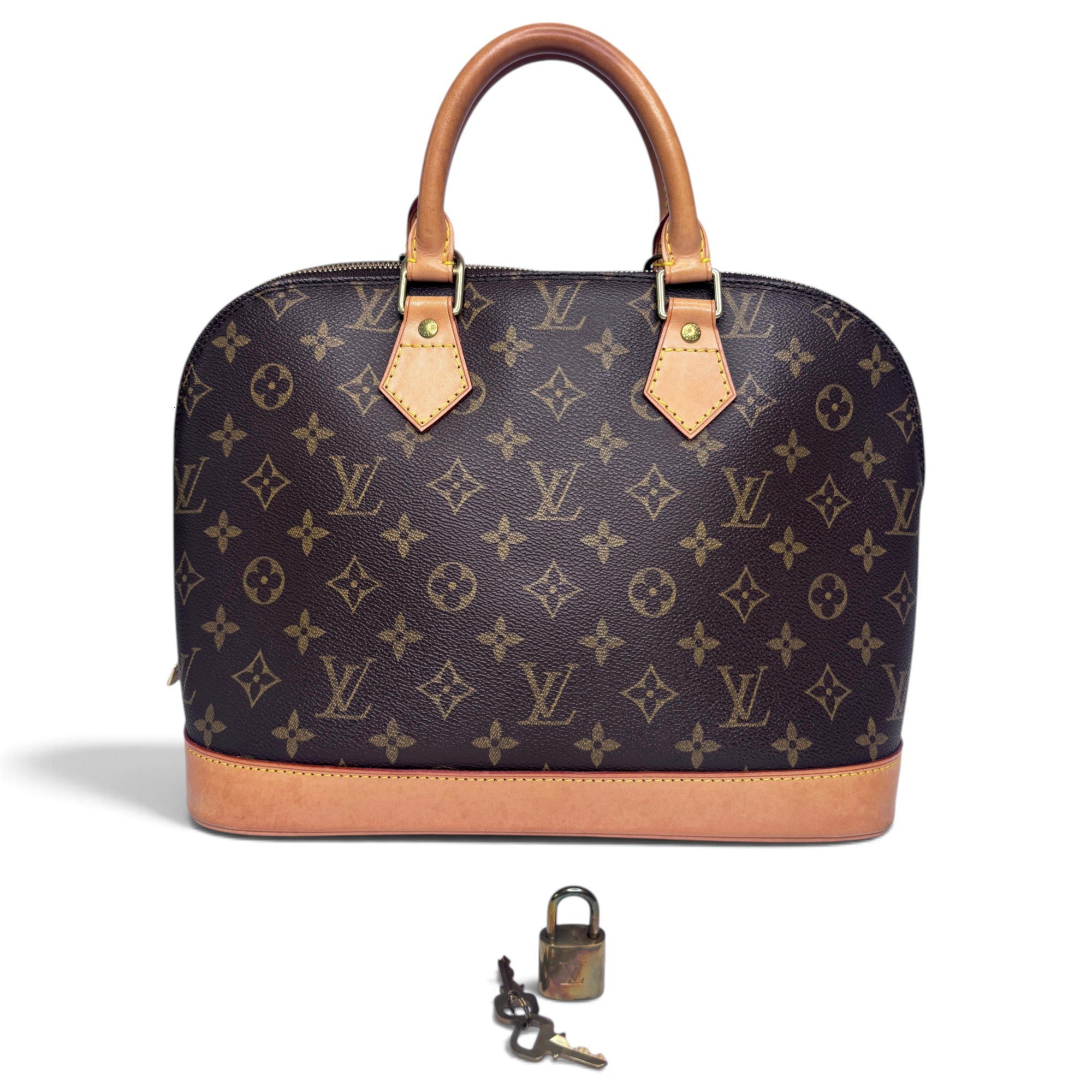 Louis Vuitton Alma leather handbag