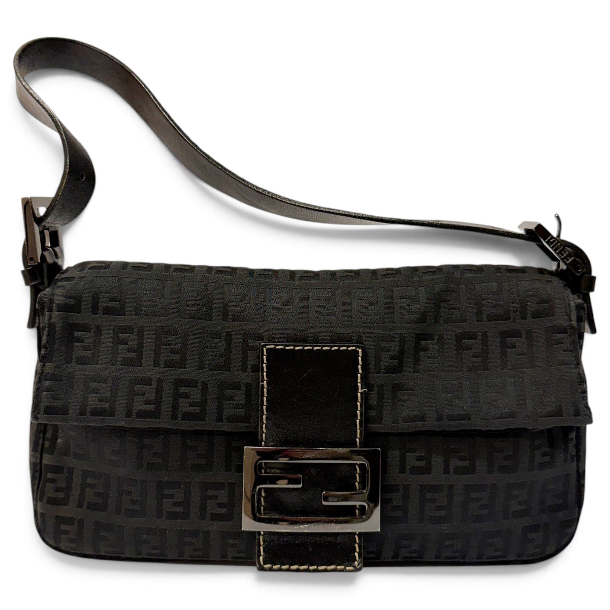 Baguette leather handbag