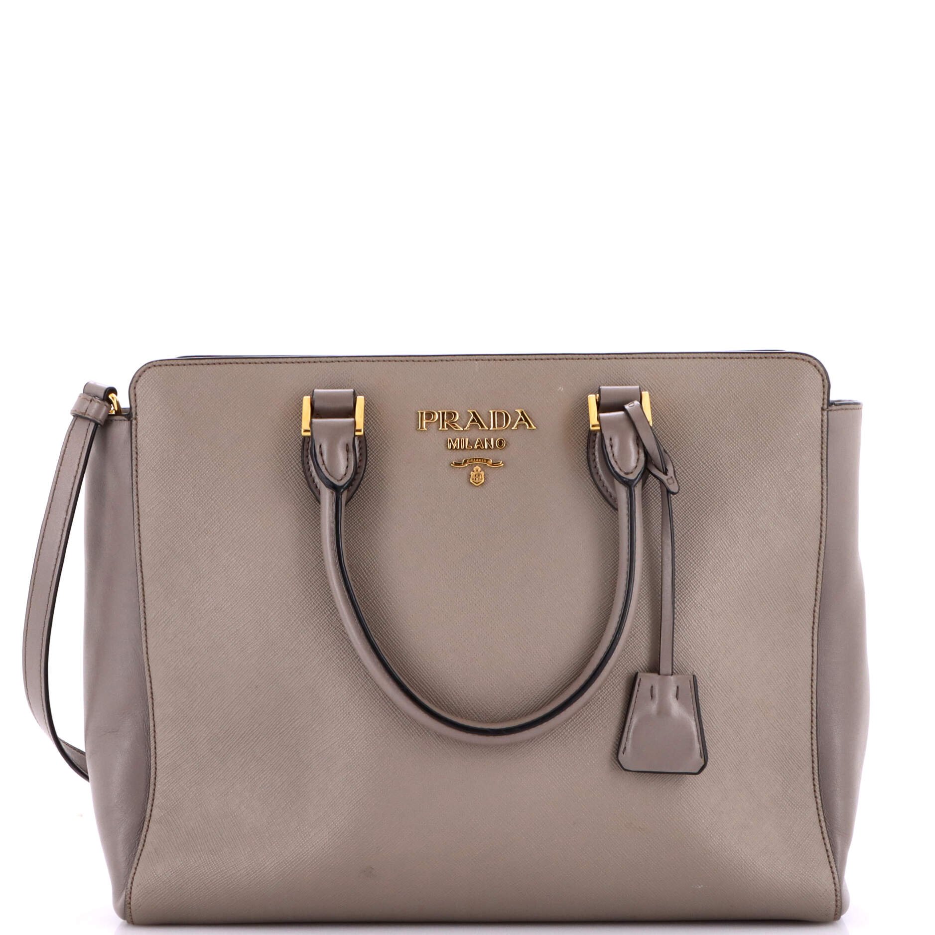 Convertible Open Tote Saffiano Leather Medium