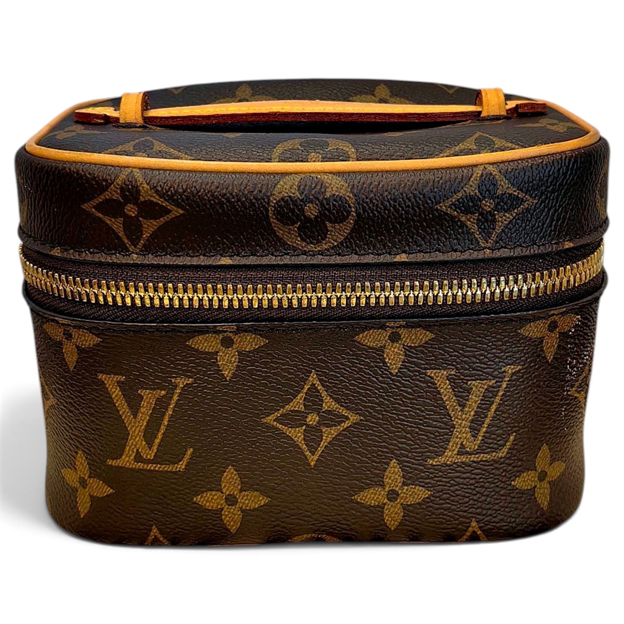 Vanity leather handbag