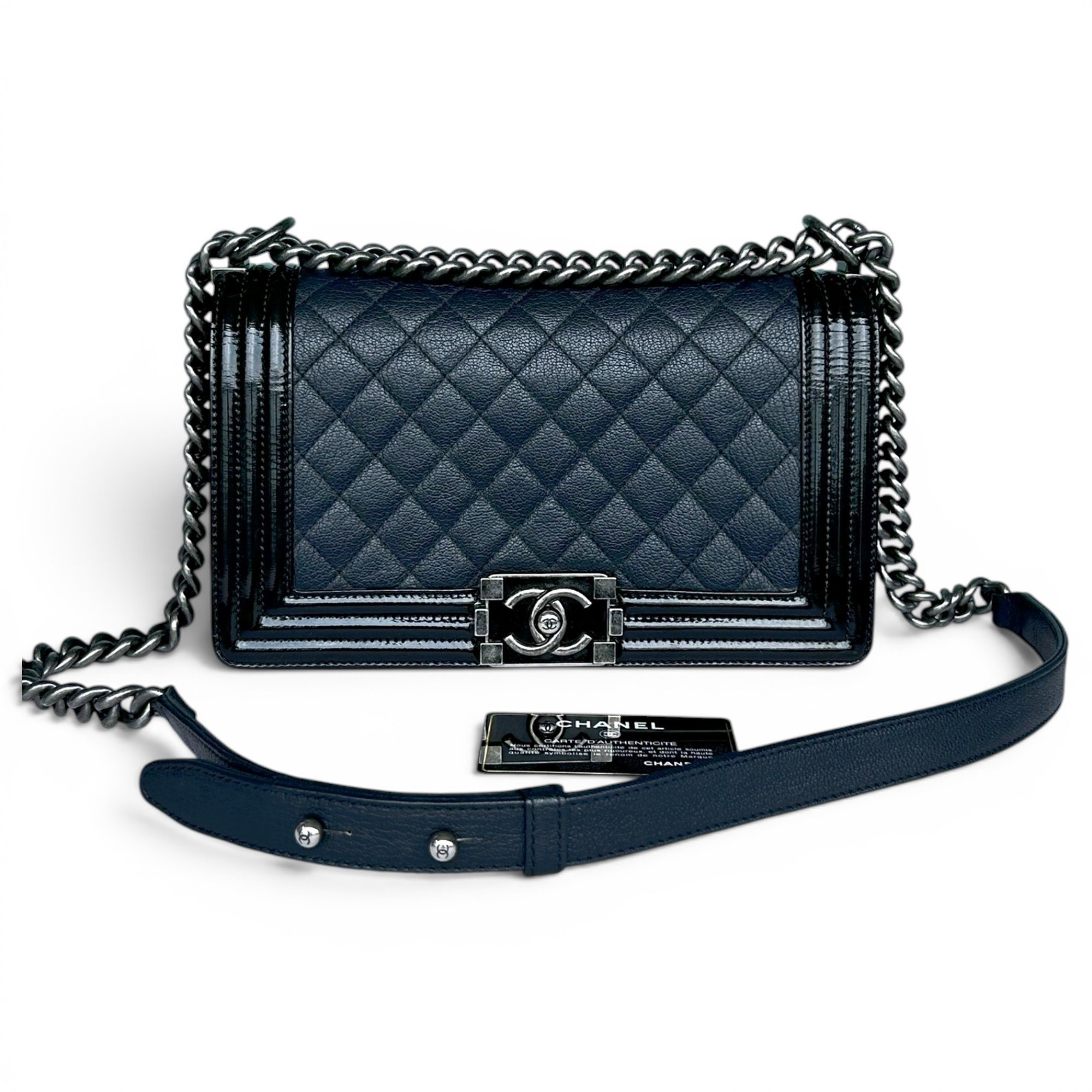 Boy leather crossbody bag