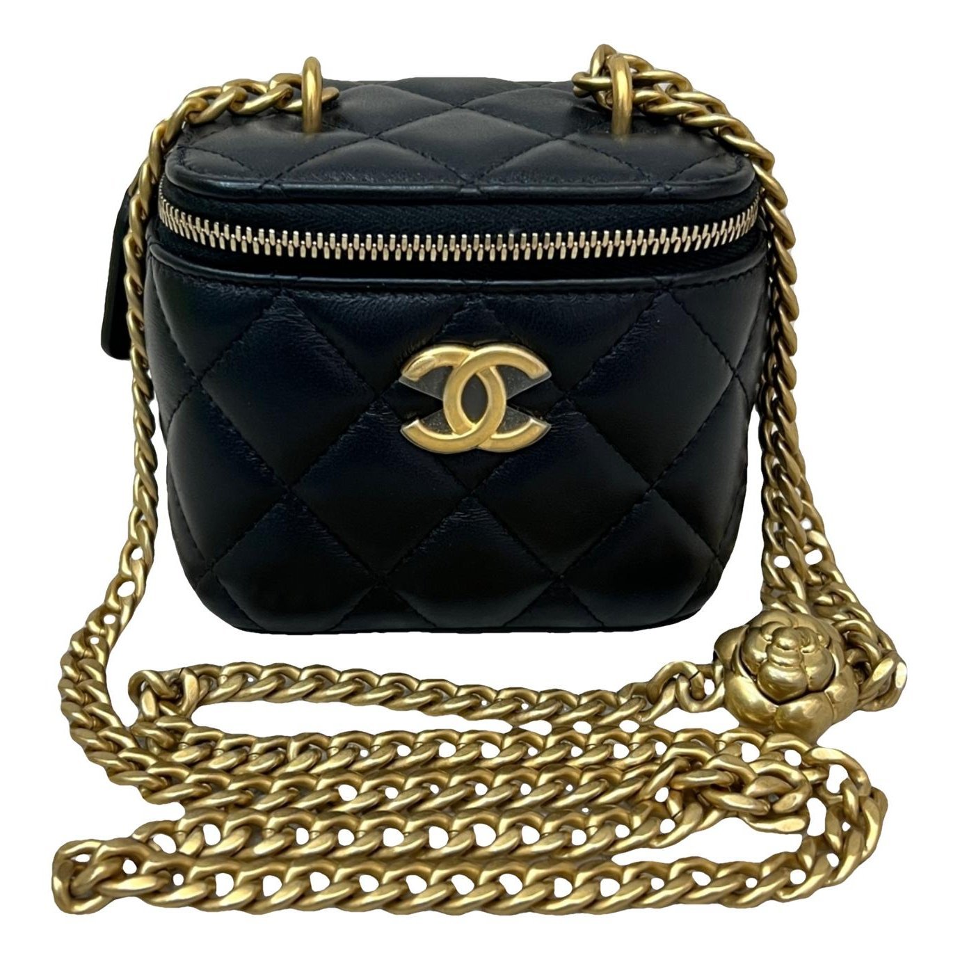 Trendy CC Vanity leather handbag