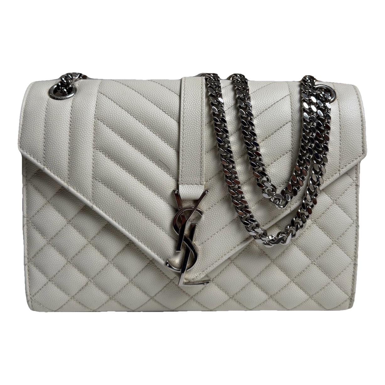 Envelope leather handbag