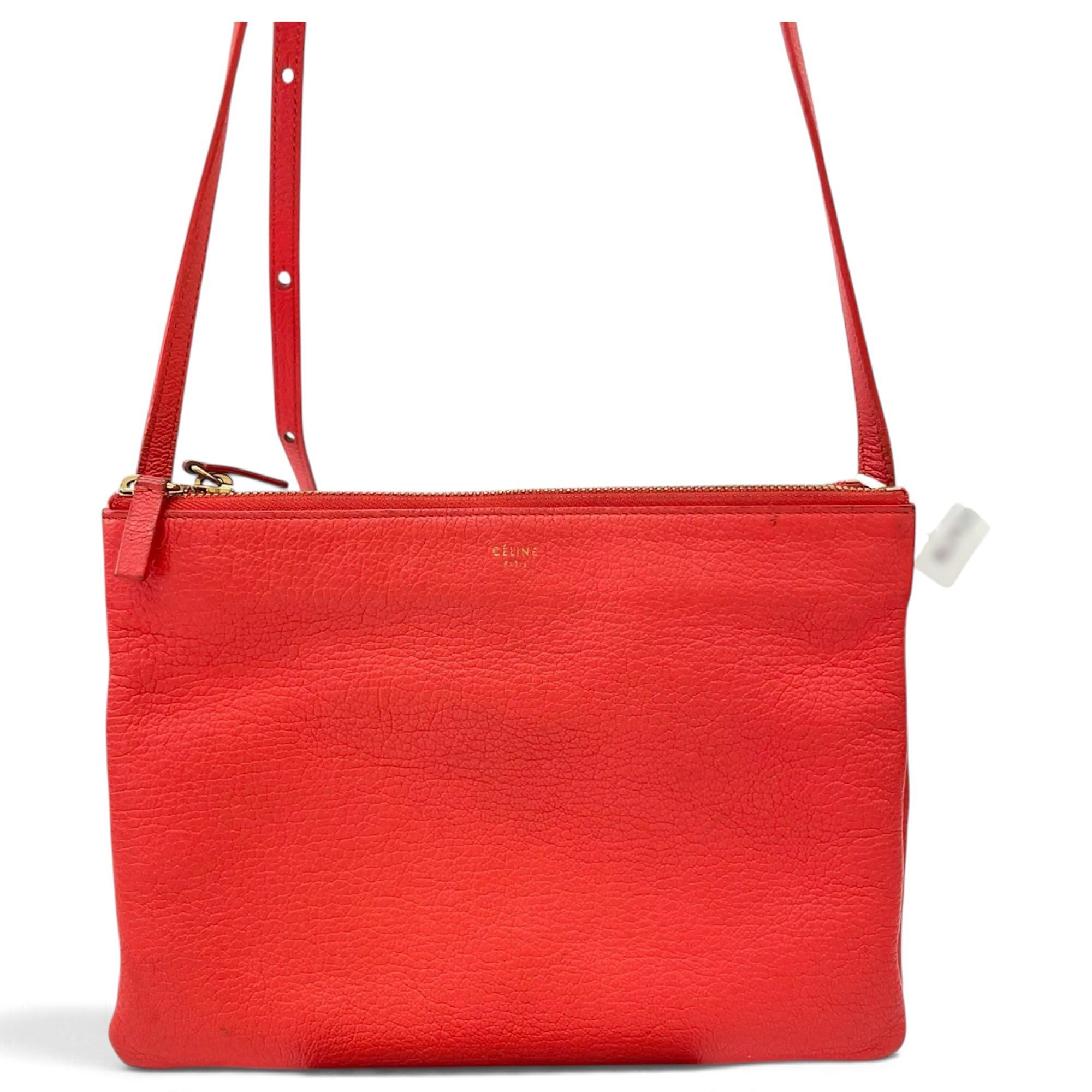 Trio leather crossbody bag
