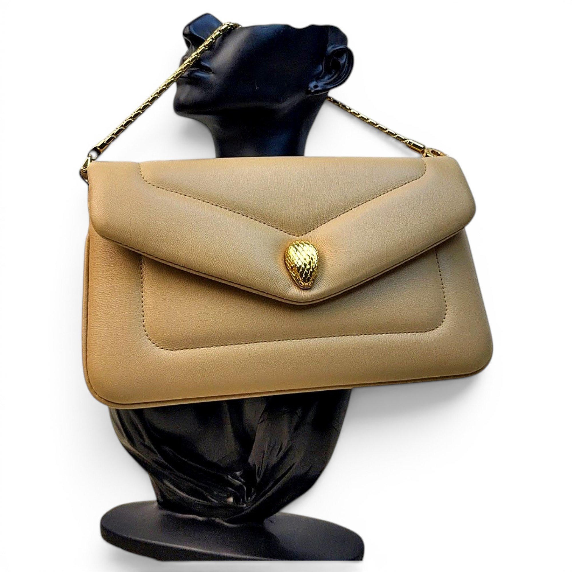Serpenti leather handbag