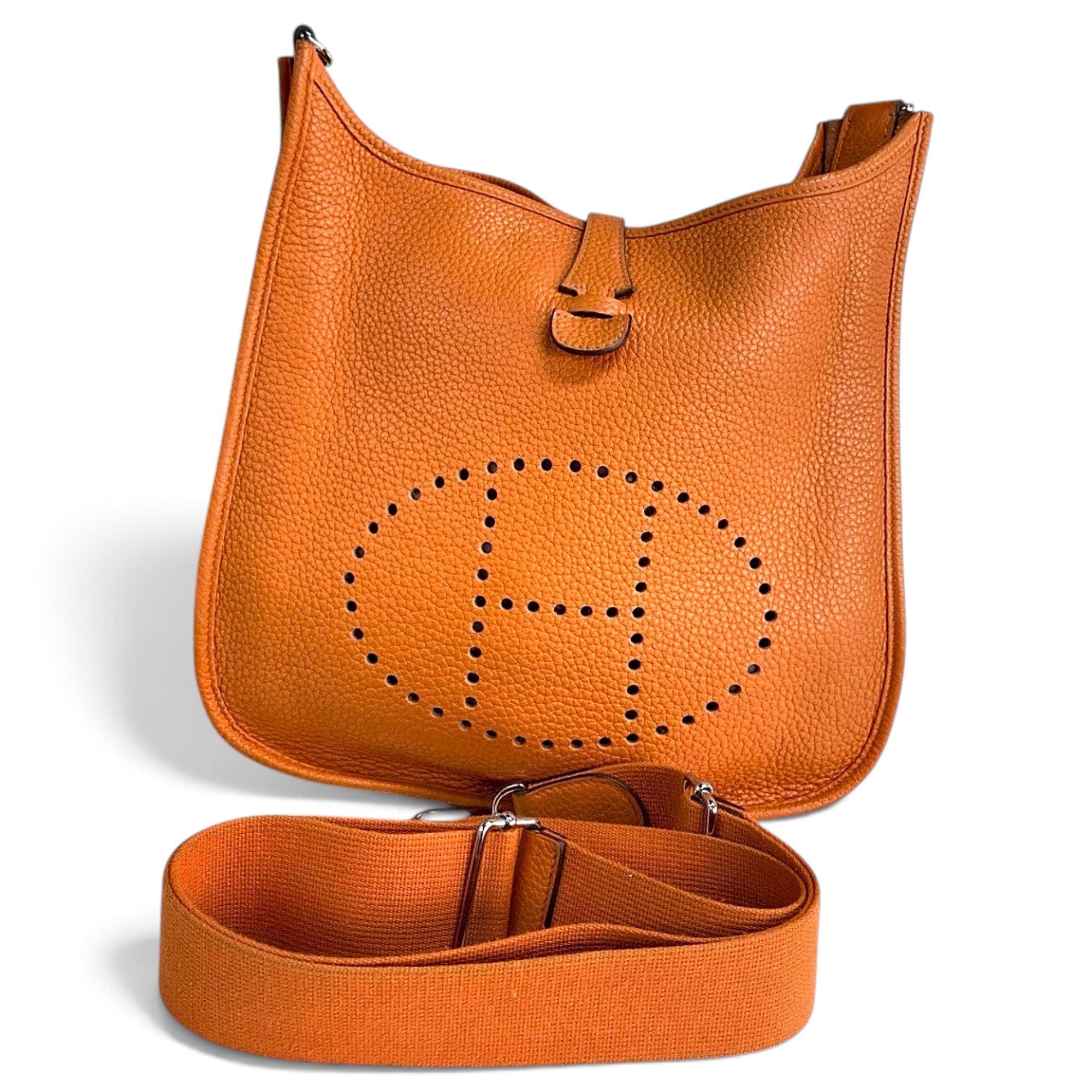 Hermes Evelyne Handbag Orange