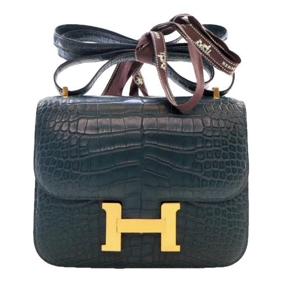 Constance exotic leathers crossbody bag