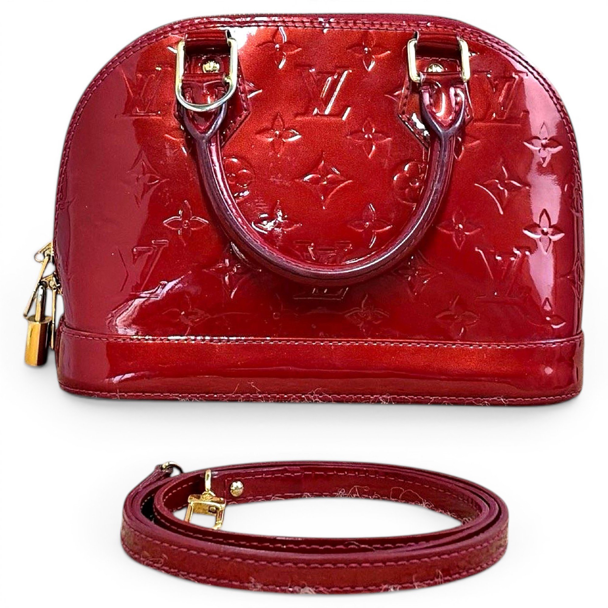 Alma BB patent leather handbag
