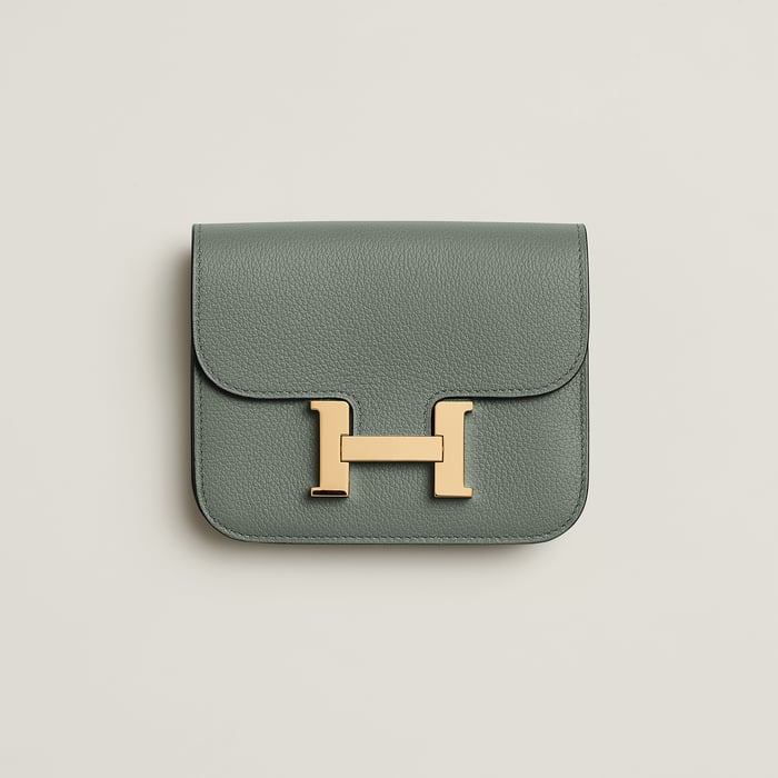 Vert Amande Constance Slim Wallet