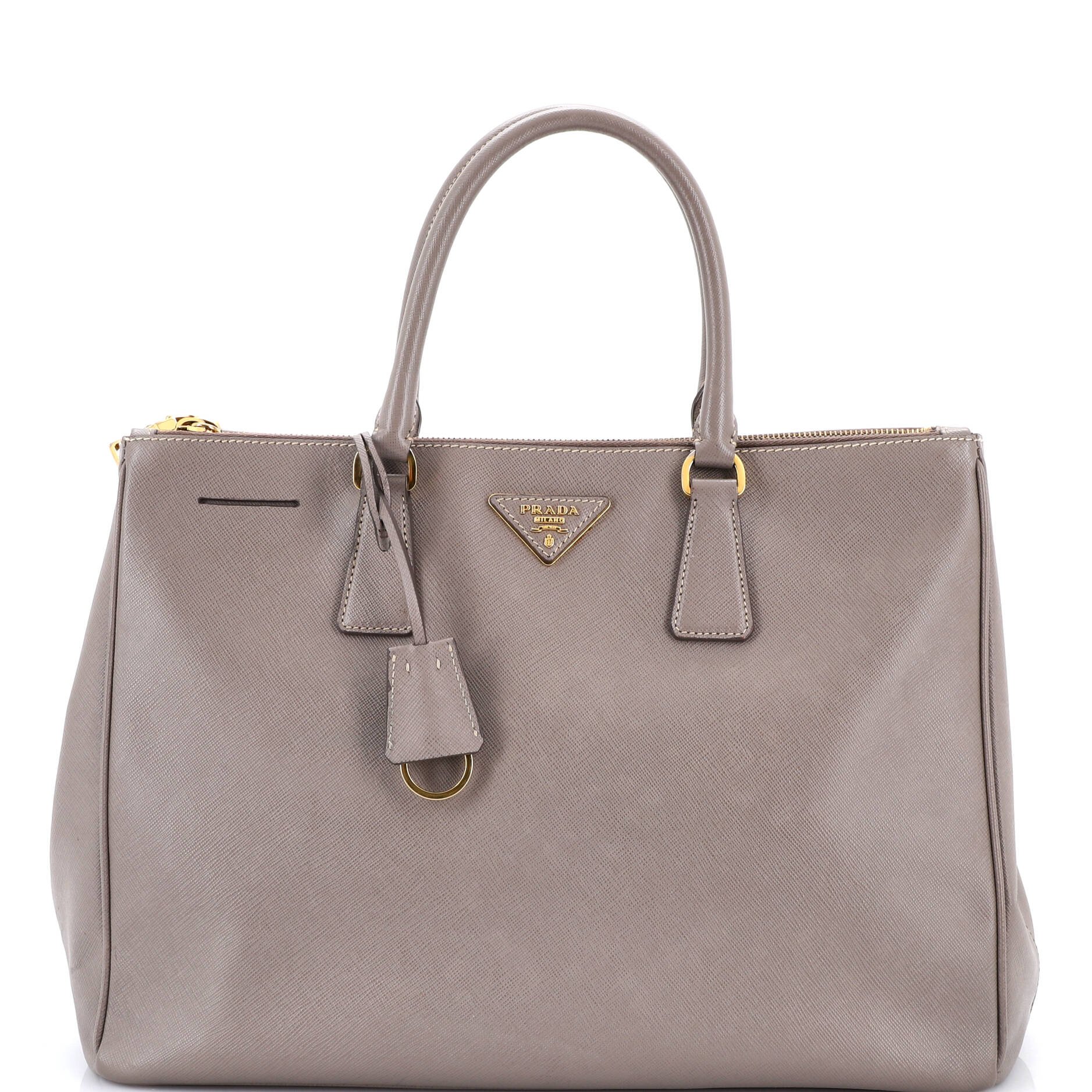 Prada Double Zip Lux Tote Saffiano Leather Large