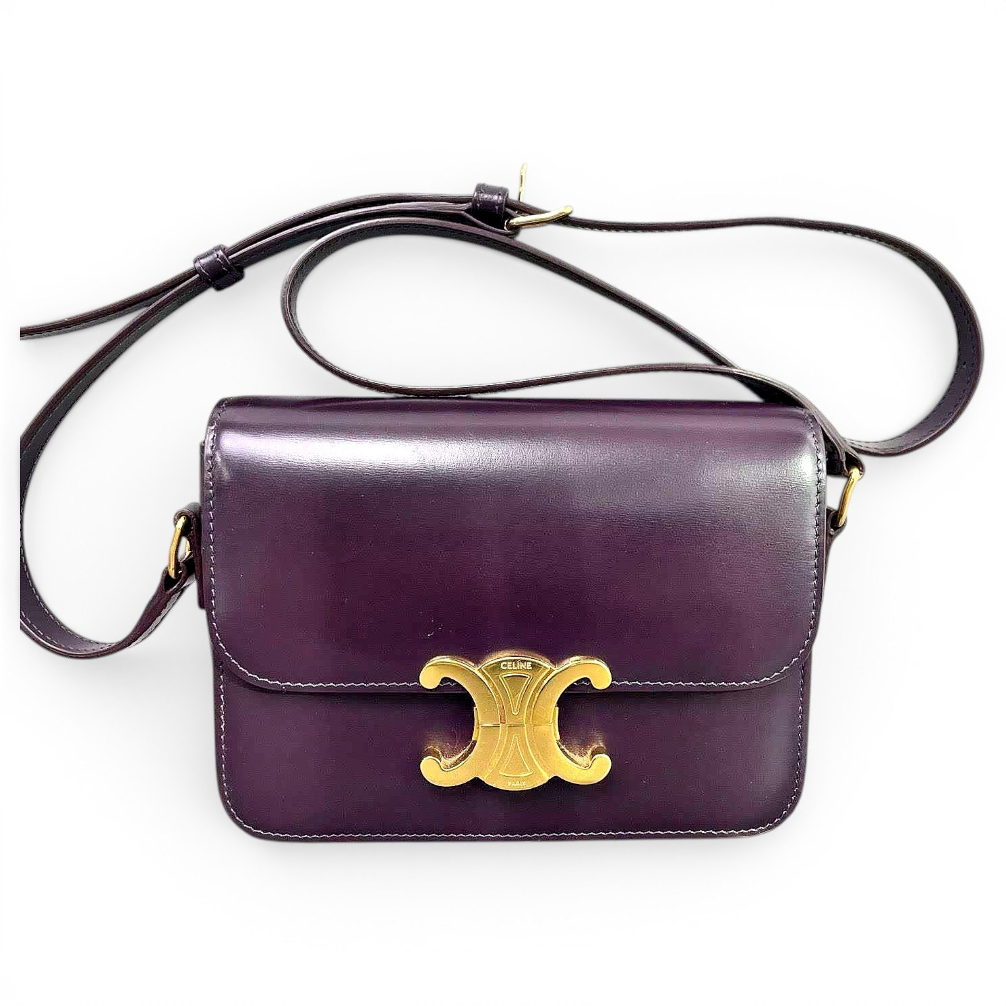 Triomphe leather handbag