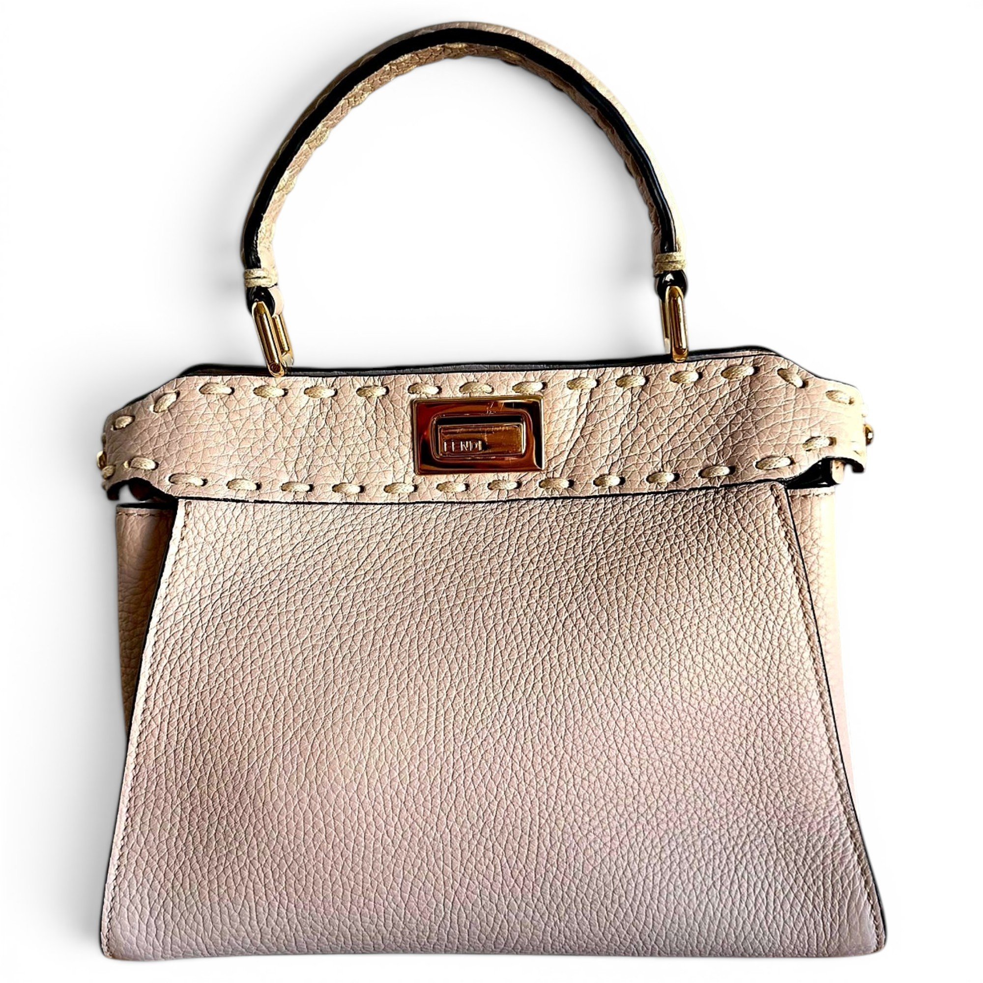 Peekaboo leather handbag