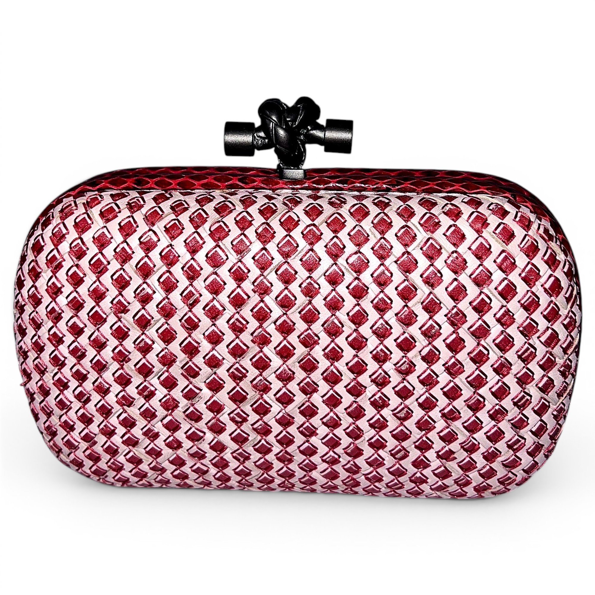 Pochette Knot leather clutch bag
