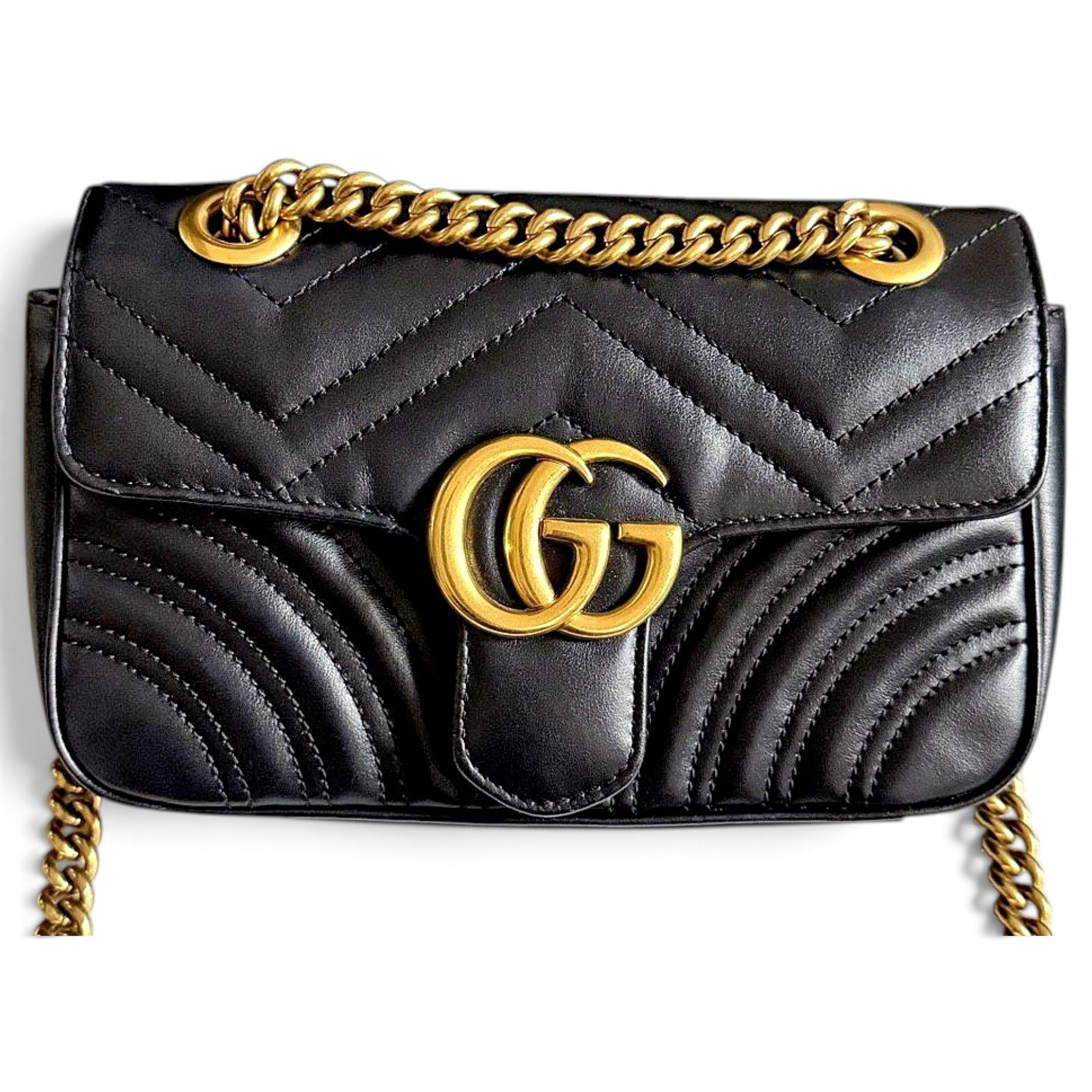 GG Marmont Flap leather crossbody bag