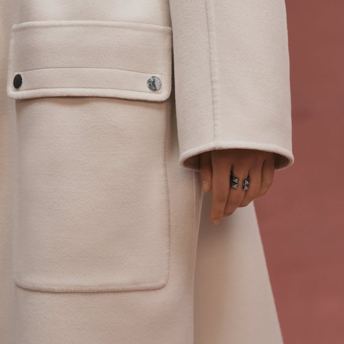 Blanc Sable Parka Coat