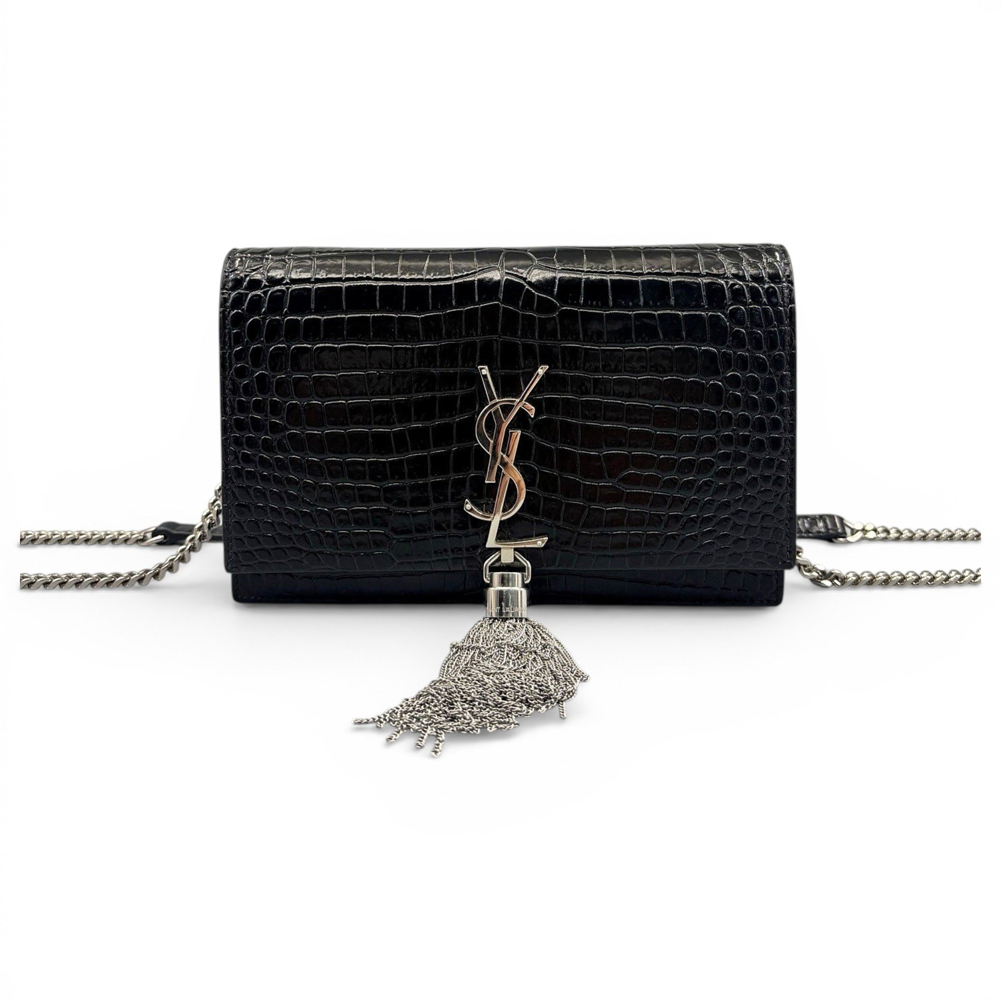 Pompom Kate leather crossbody bag