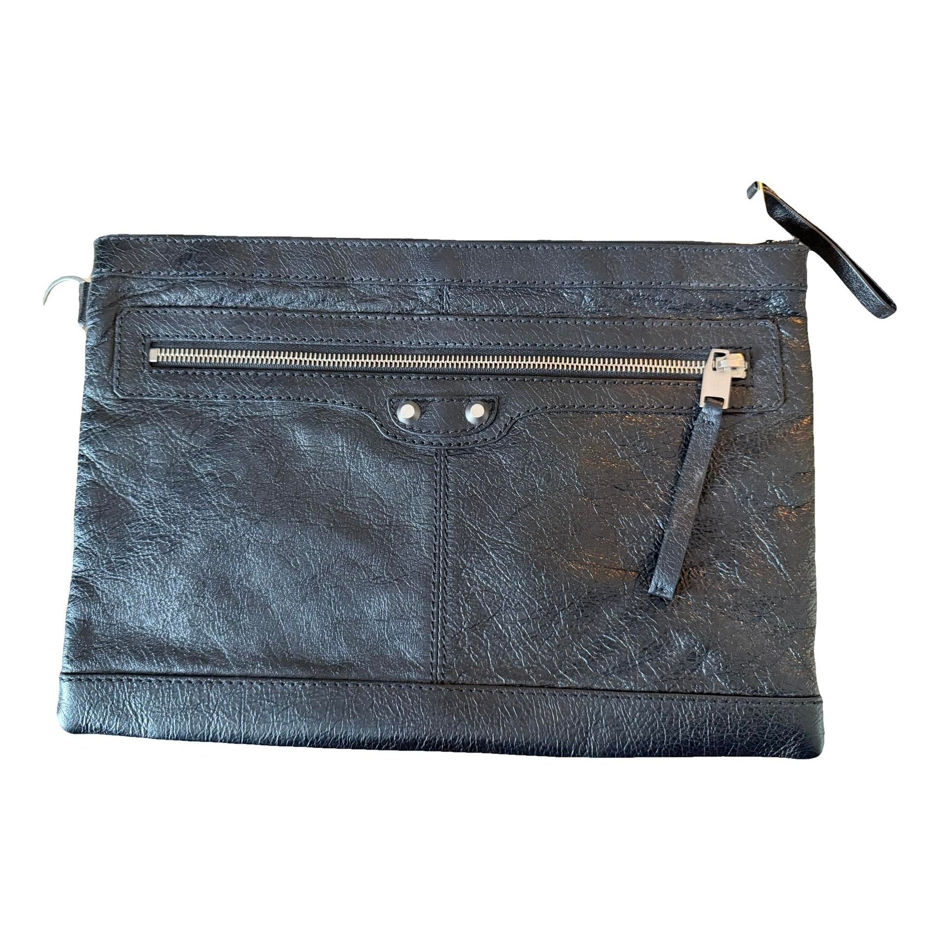 City Clip leather clutch bag