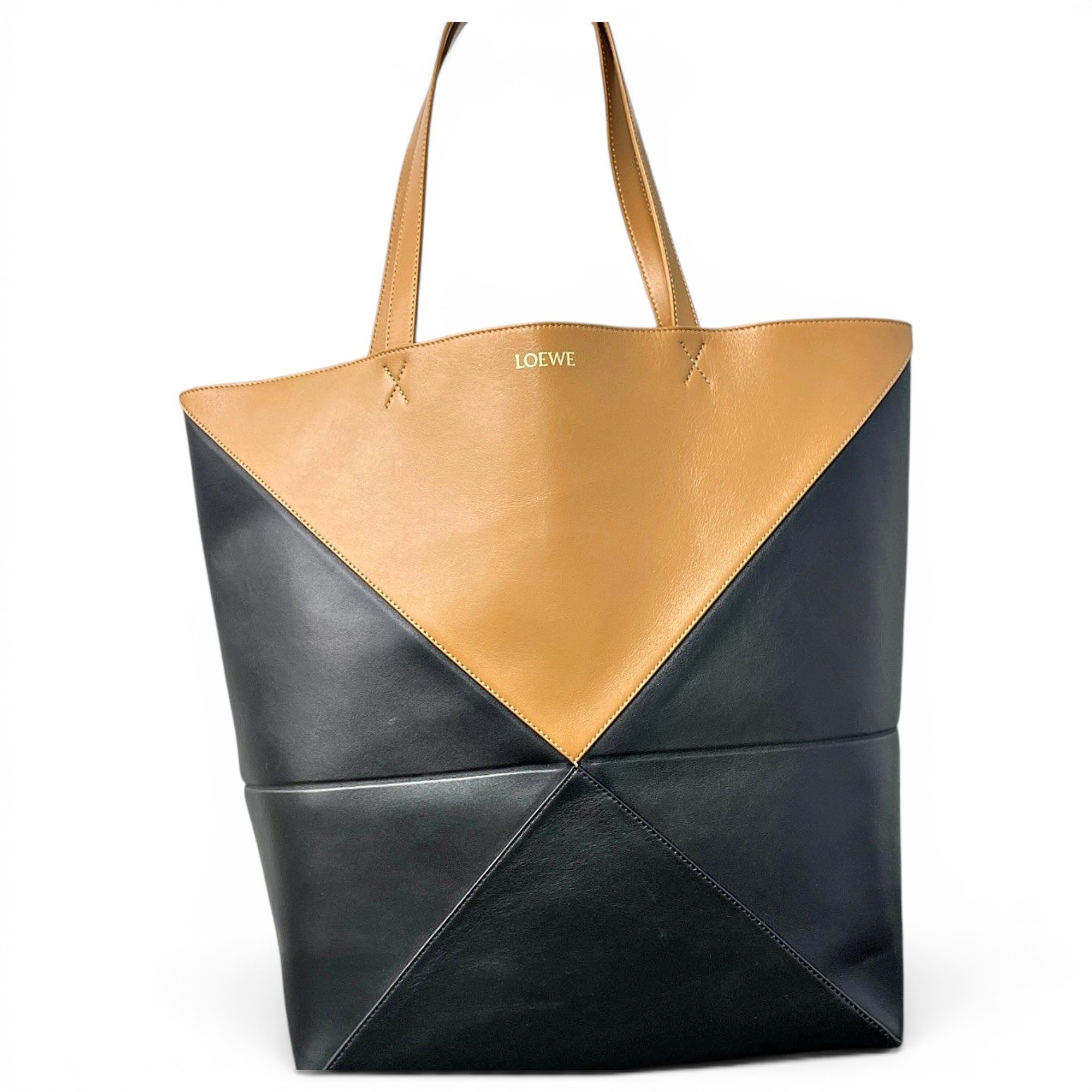Puzzle Fold leather handbag