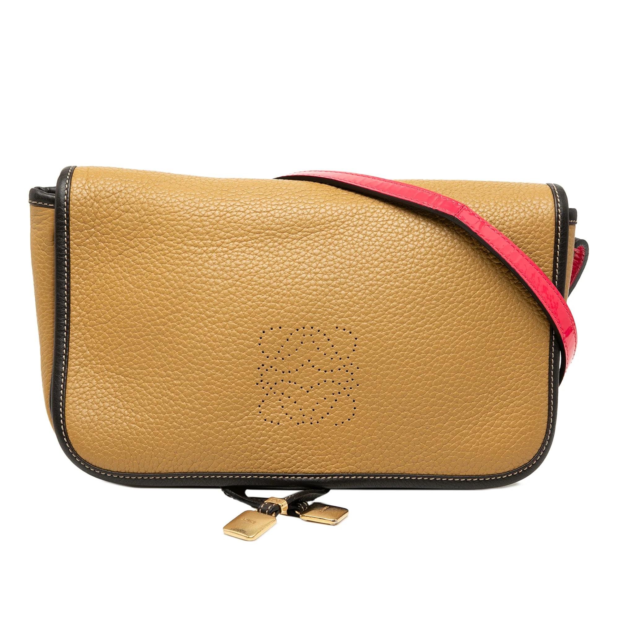 Anagram leather handbag