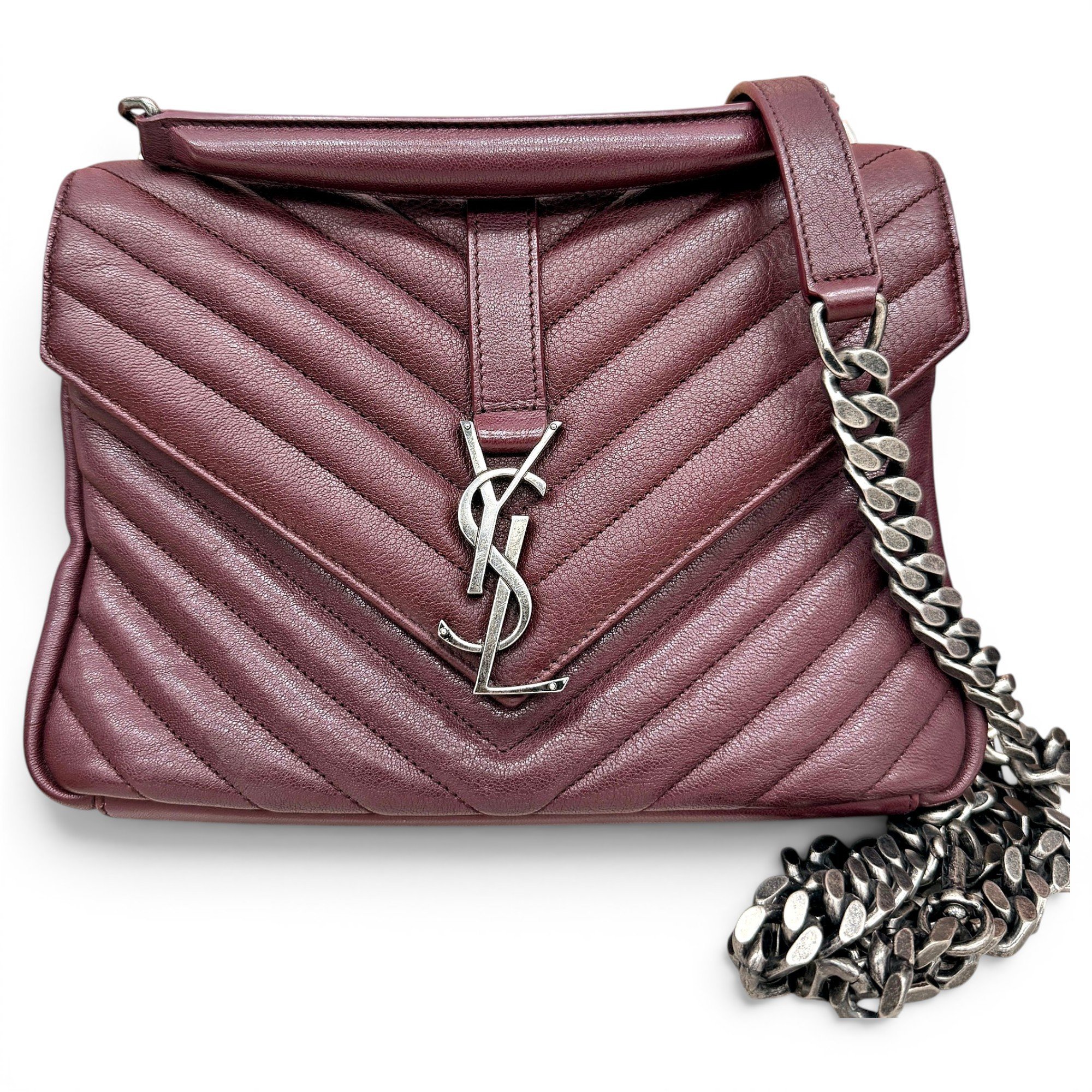Collége monogramme leather handbag