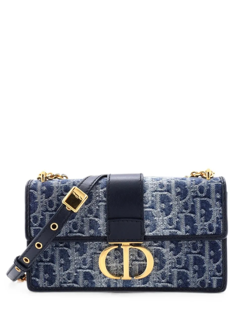 30 Montaigne Chain Flap Bag Oblique Canvas shoulder bag