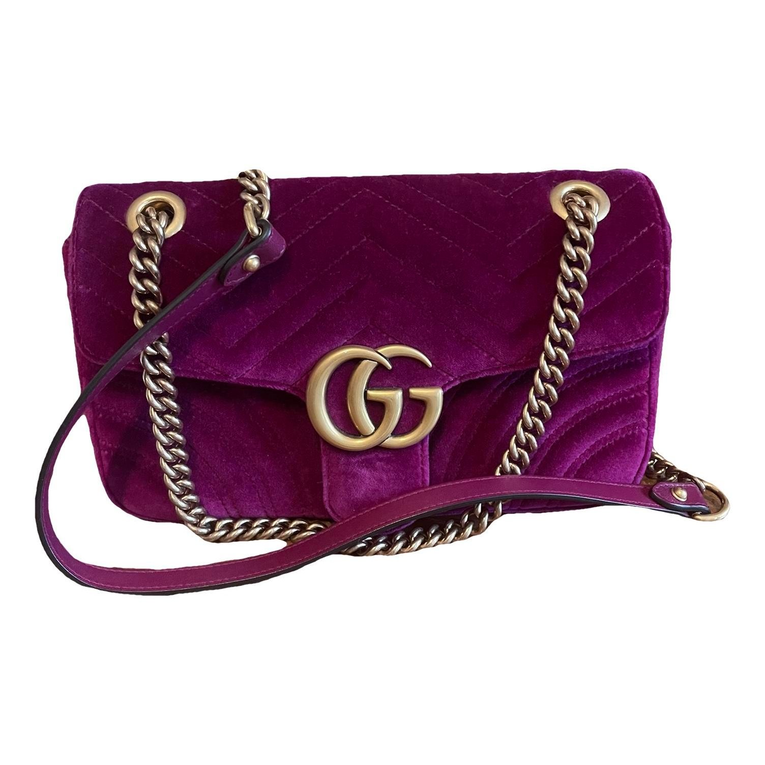 GG Marmont velvet crossbody bag