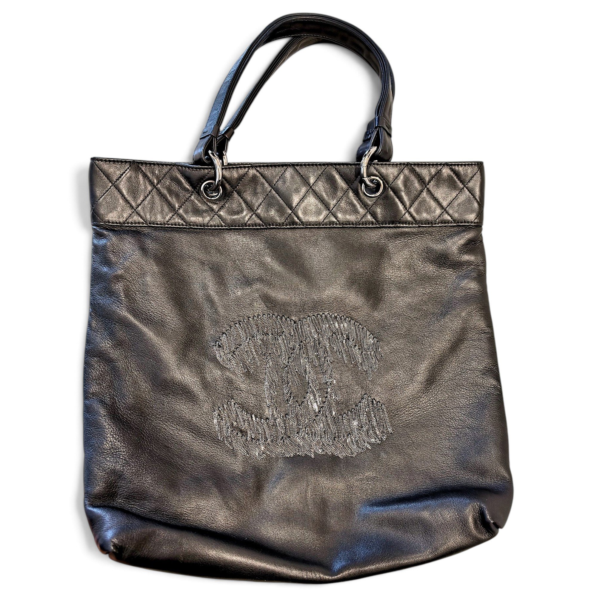 Leather tote