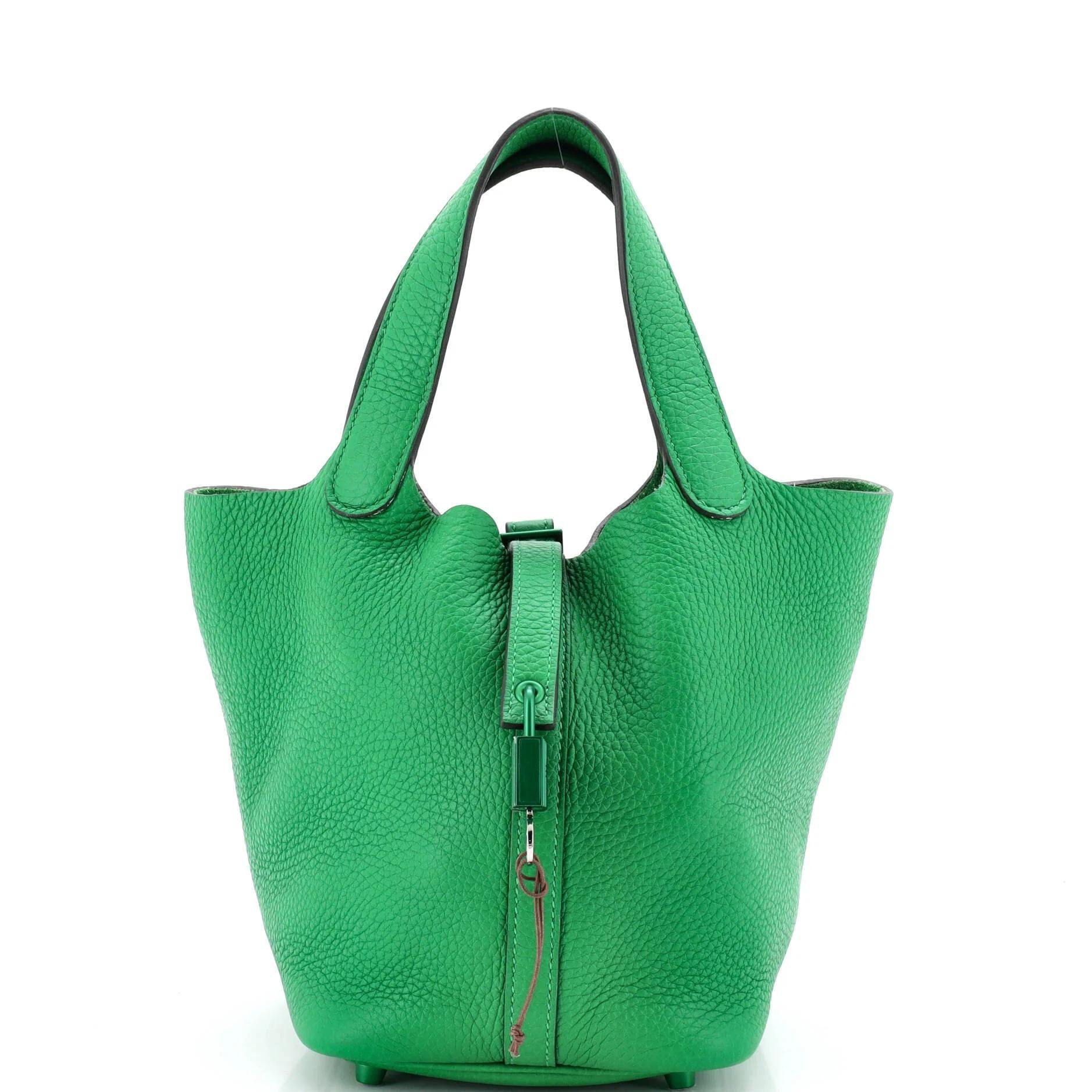 Picotin leather handbag