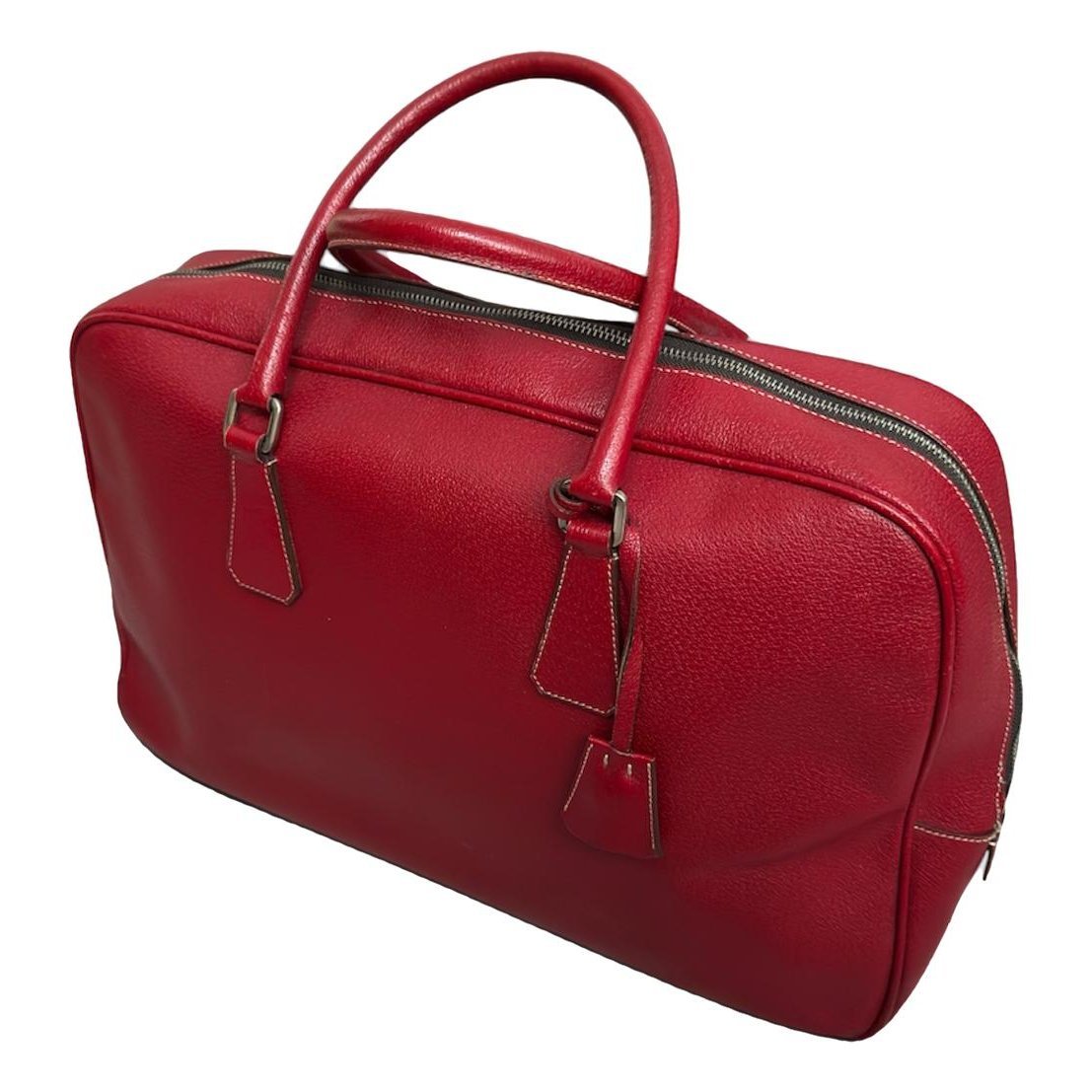 Leather travel bag