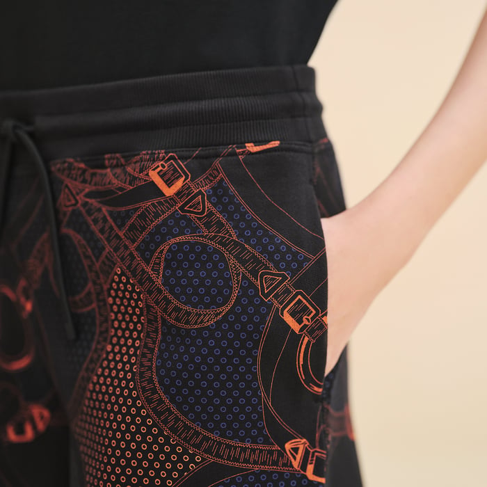 Noir "Eperon d'Or Bandana" Shorts