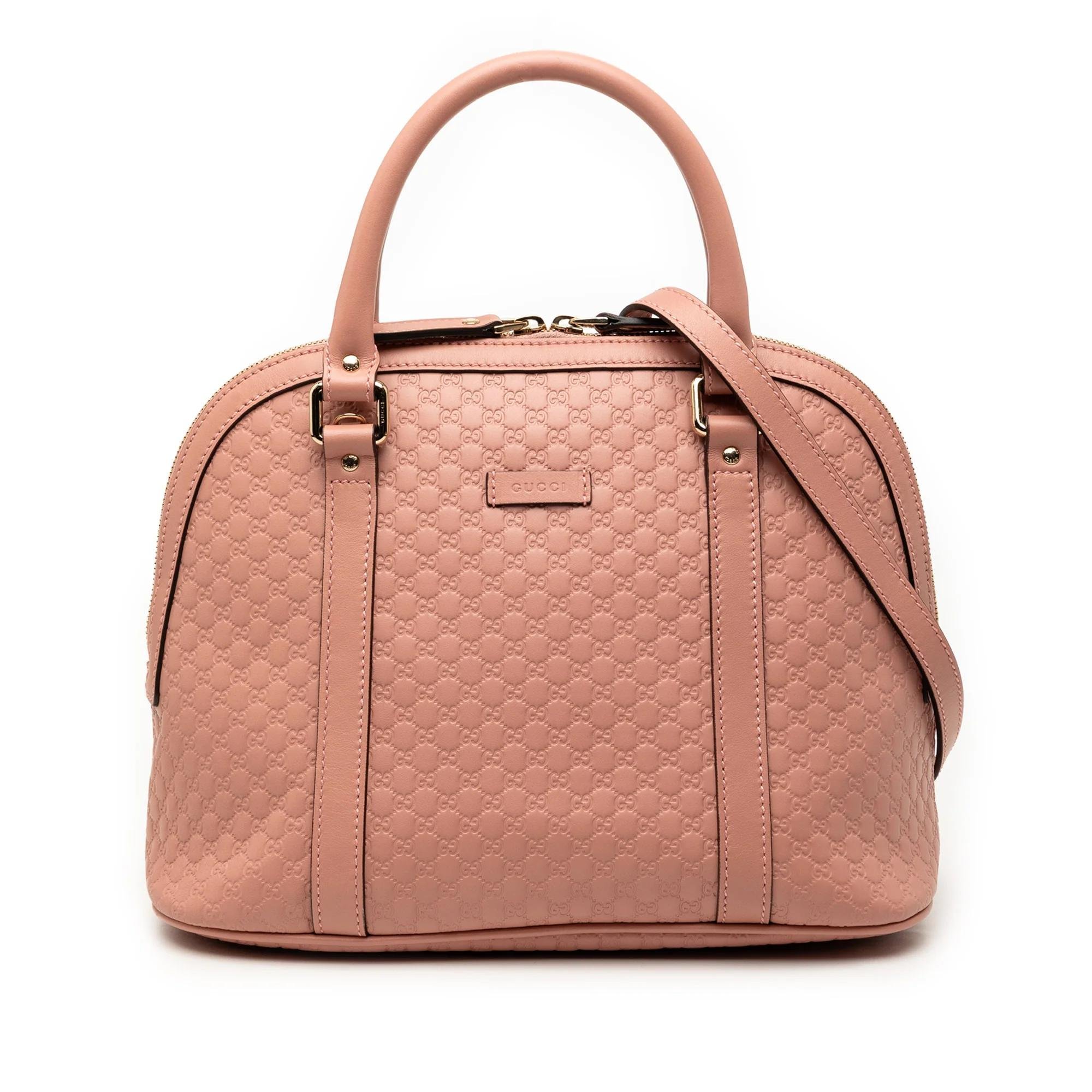 Dôme leather satchel