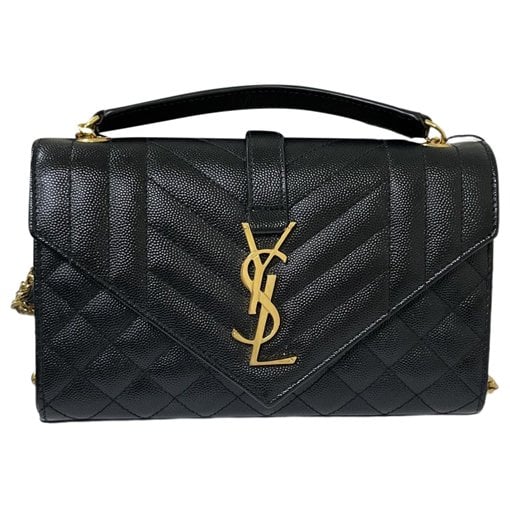 Envelope leather handbag