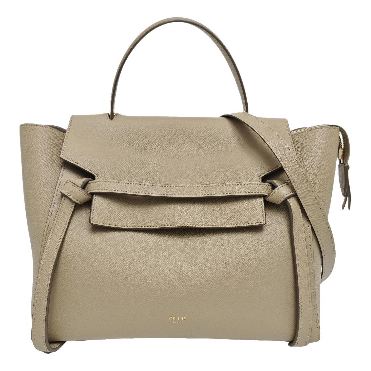 Belt leather handbag