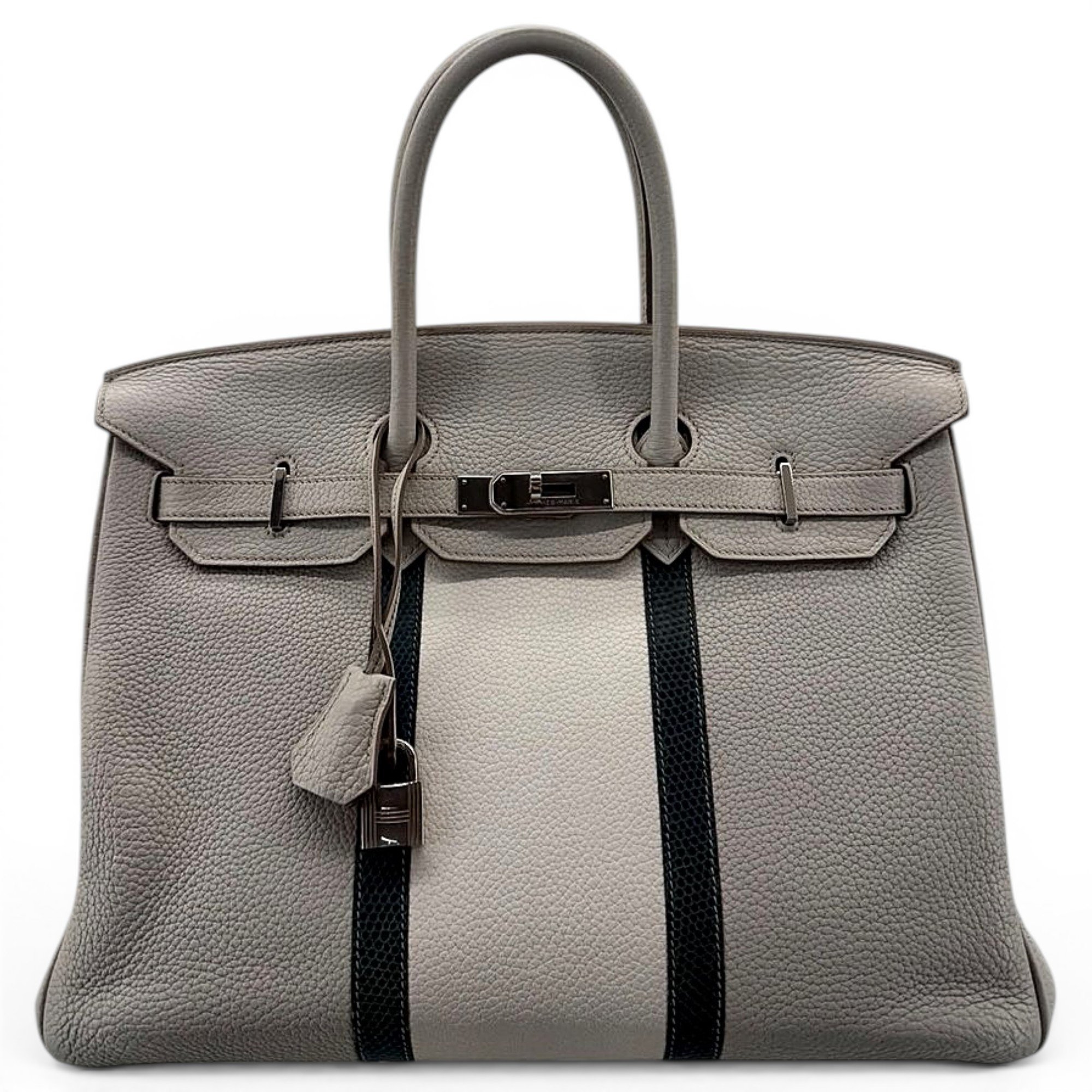 Hermes Birkin 35 Handbag Clemence Leather 2011