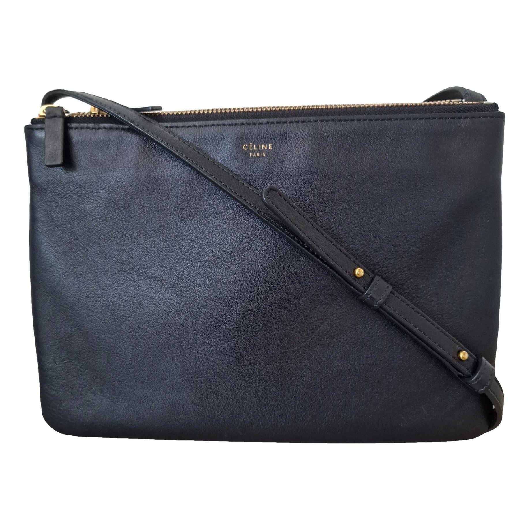 Trio leather crossbody bag