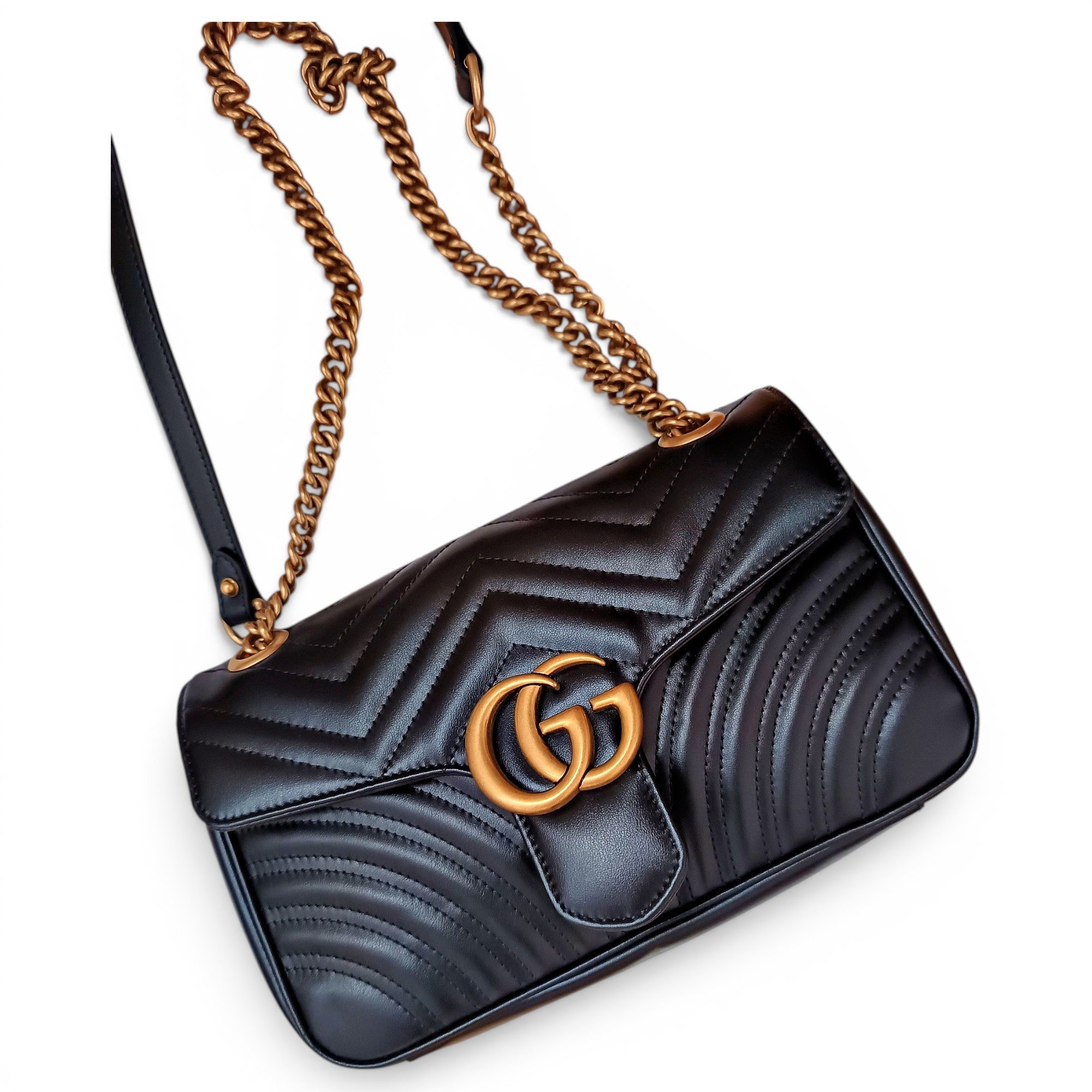 GG Marmont Flap leather crossbody bag