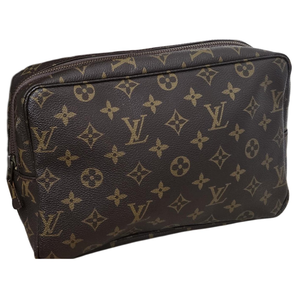 Leather clutch bag