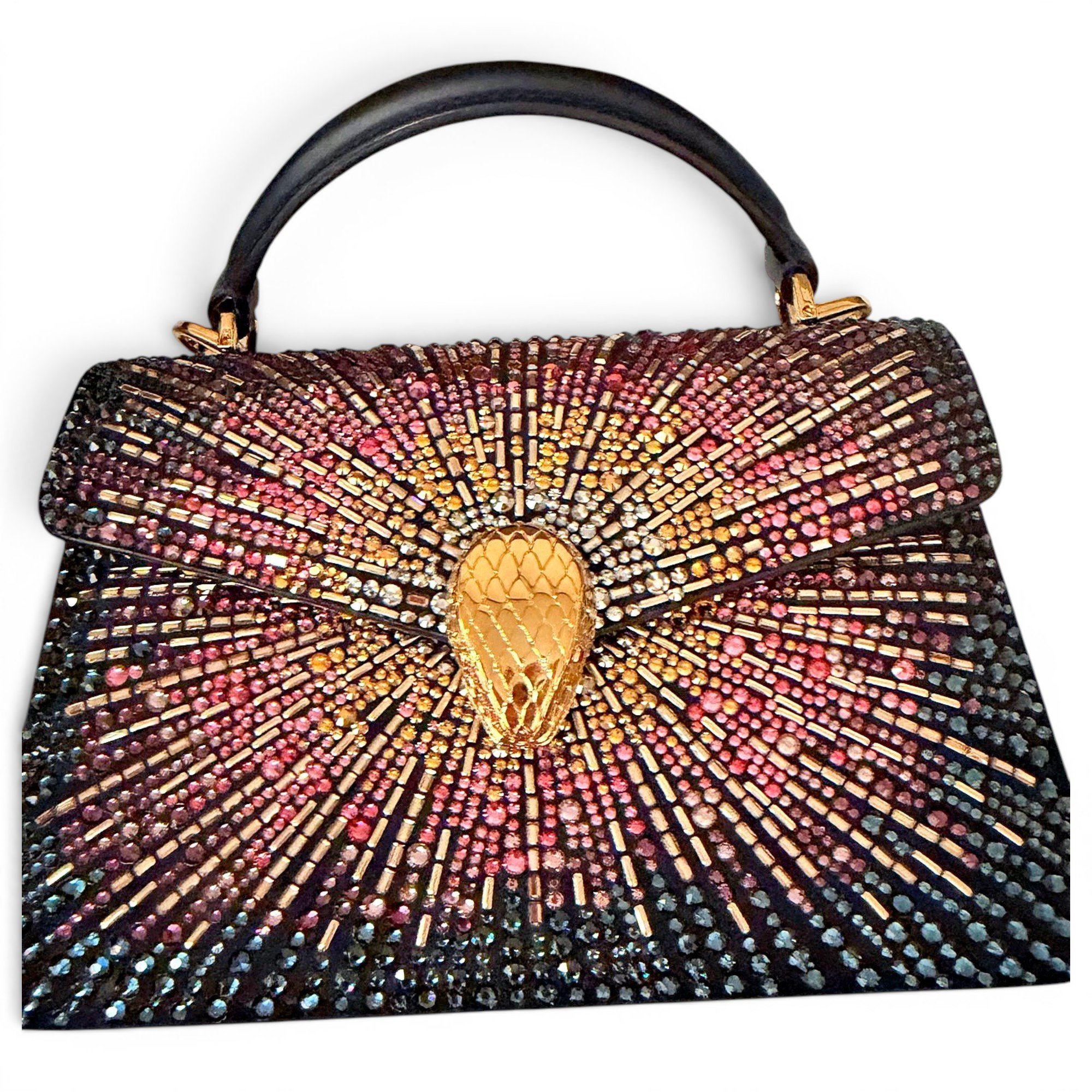 Serpenti leather handbag