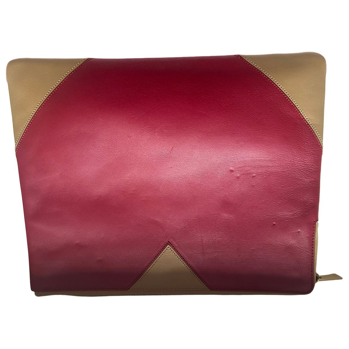 Leather clutch bag