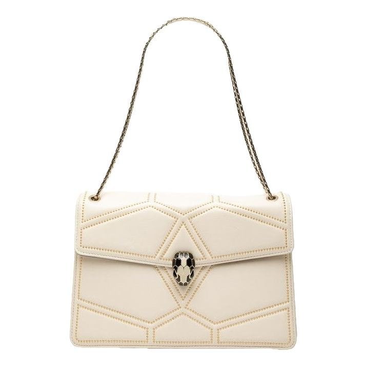 Serpenti leather handbag