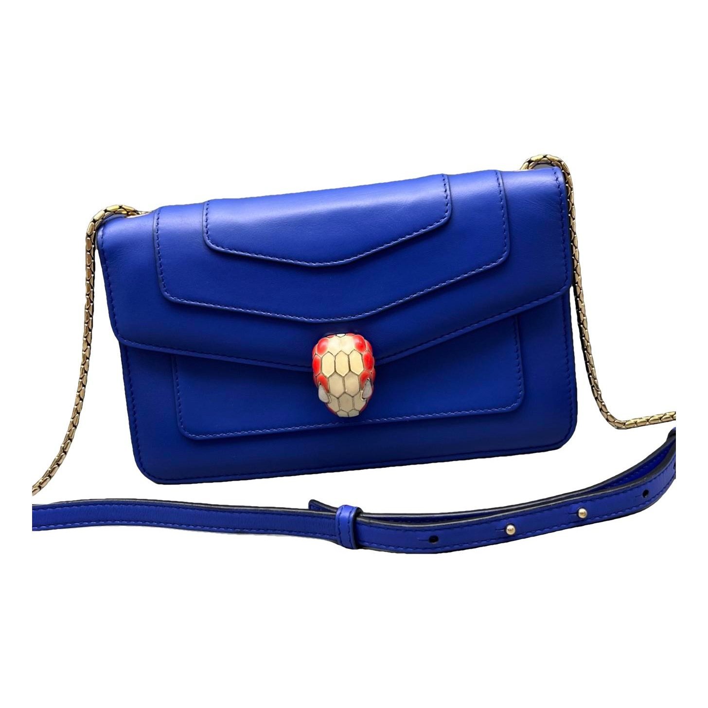 Serpenti leather handbag