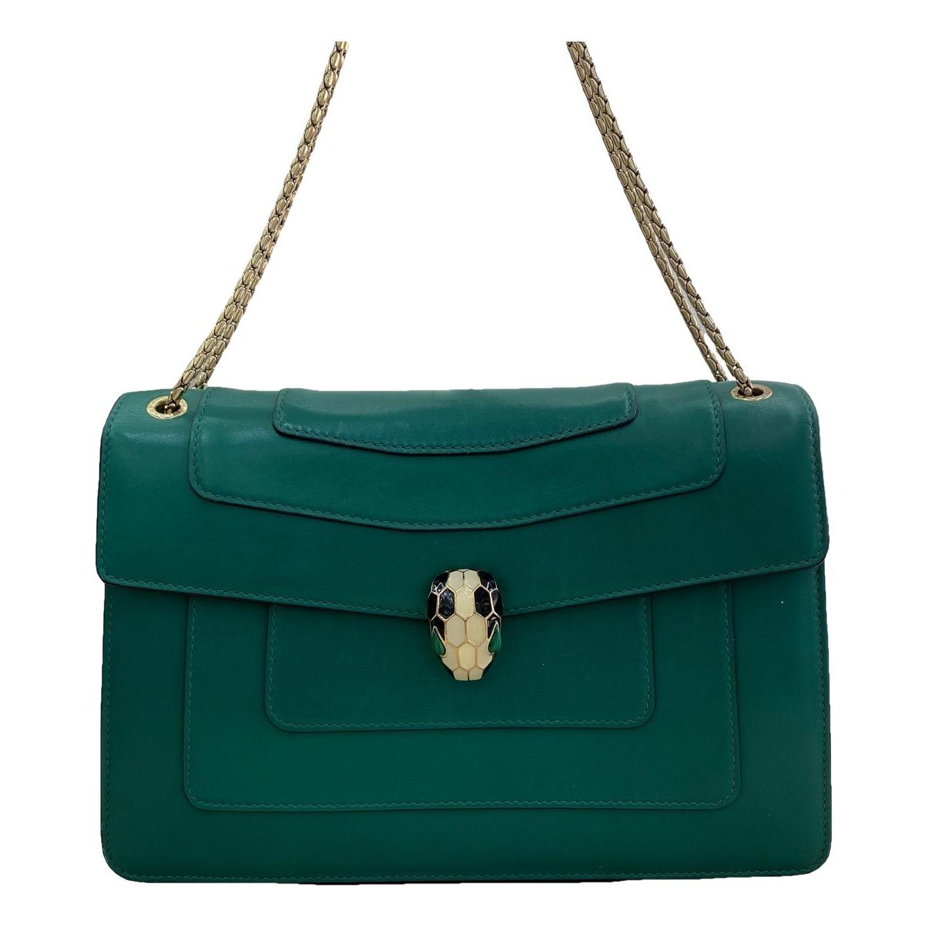 Bvlgari Serpenti leather handbag
