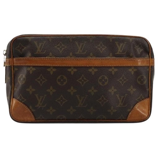 Leather clutch bag