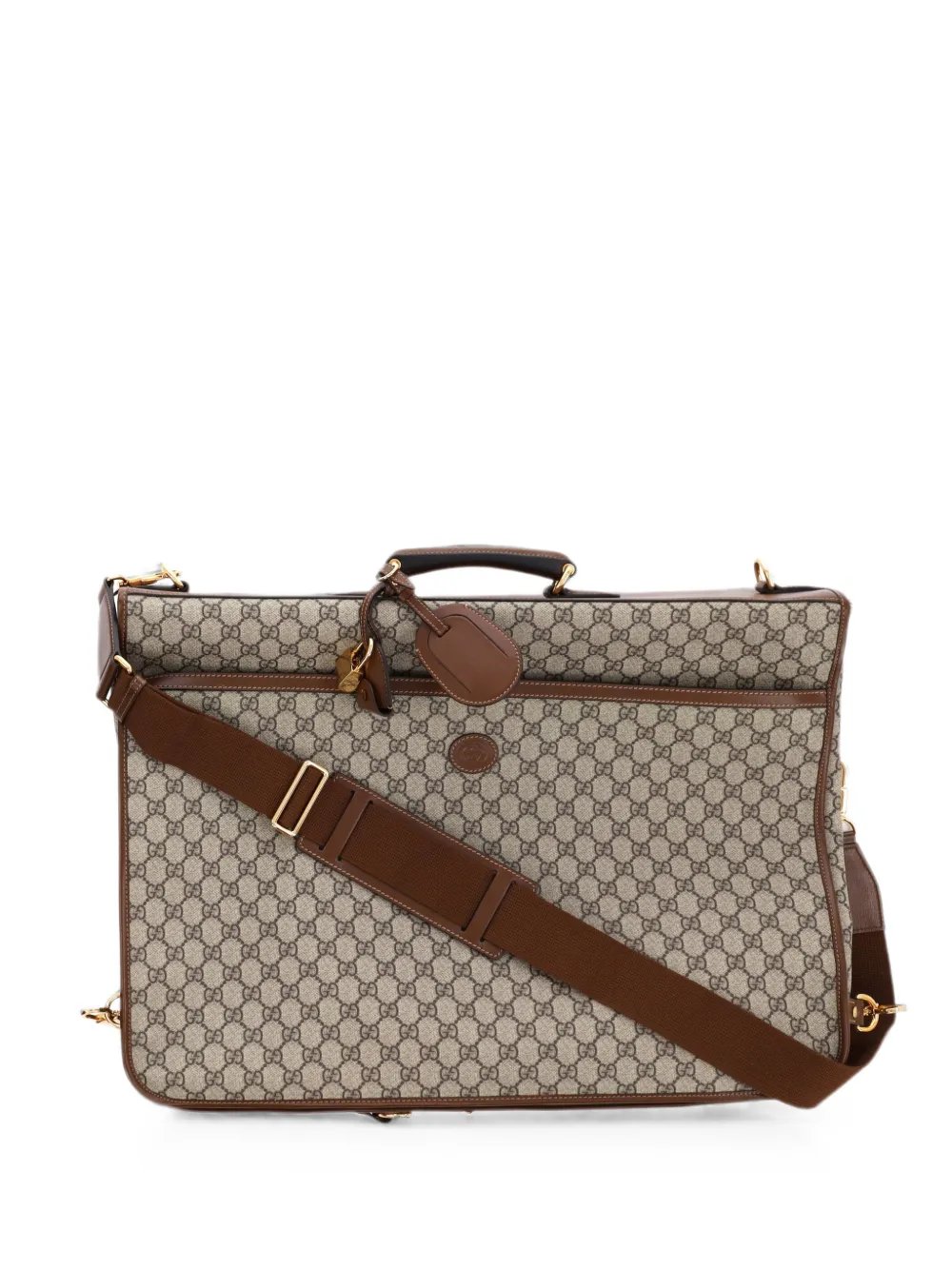 Retro Interlocking G Garment Bag GG Coated Canvas travel bag