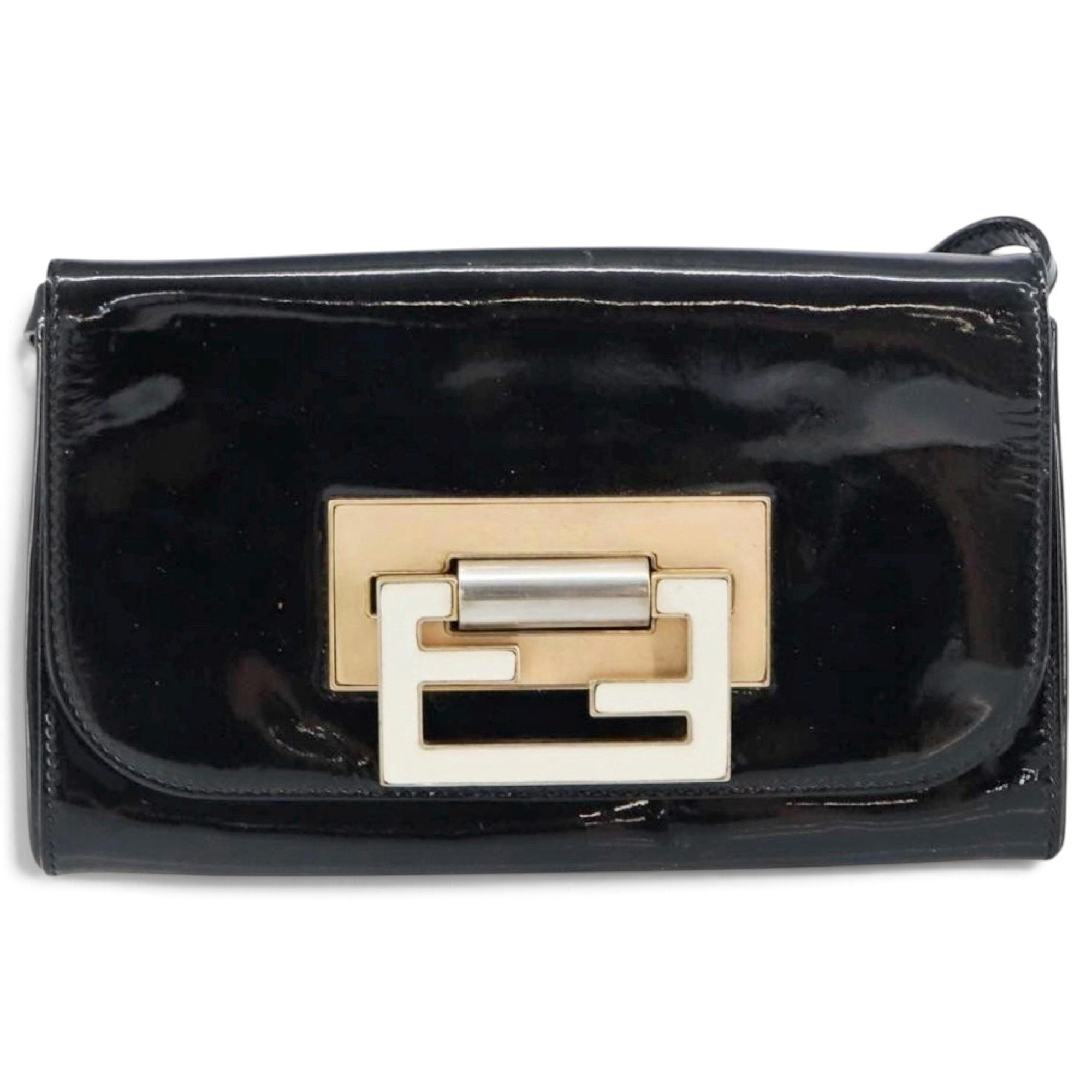 Kan I patent leather handbag
