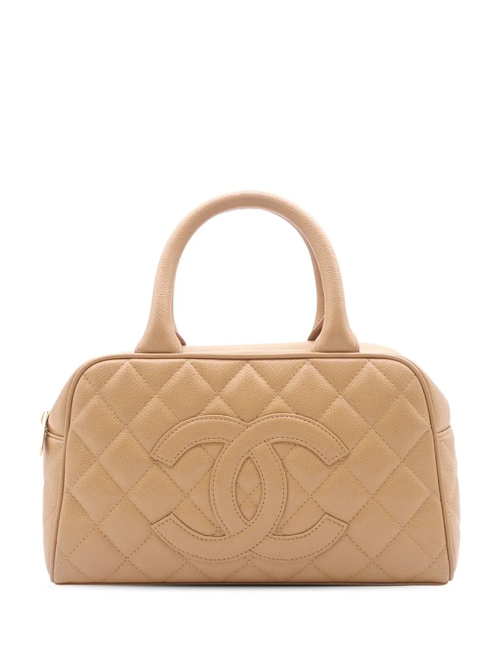 2003-2004 Small CC Quilted Caviar Bowler Bag handbag