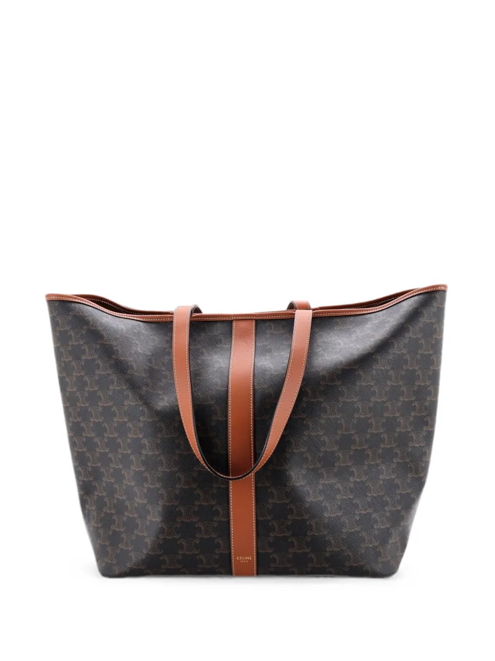 Cabas Zip Triomphe Coated Canvas Medium tote bag
