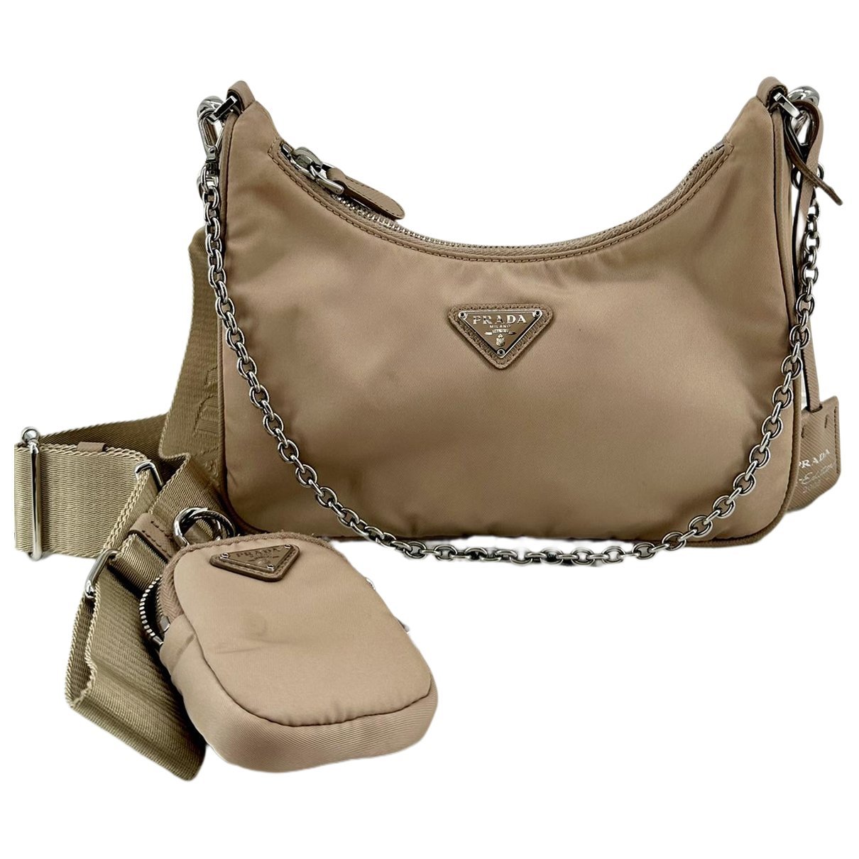 Re-edition cloth crossbody bag