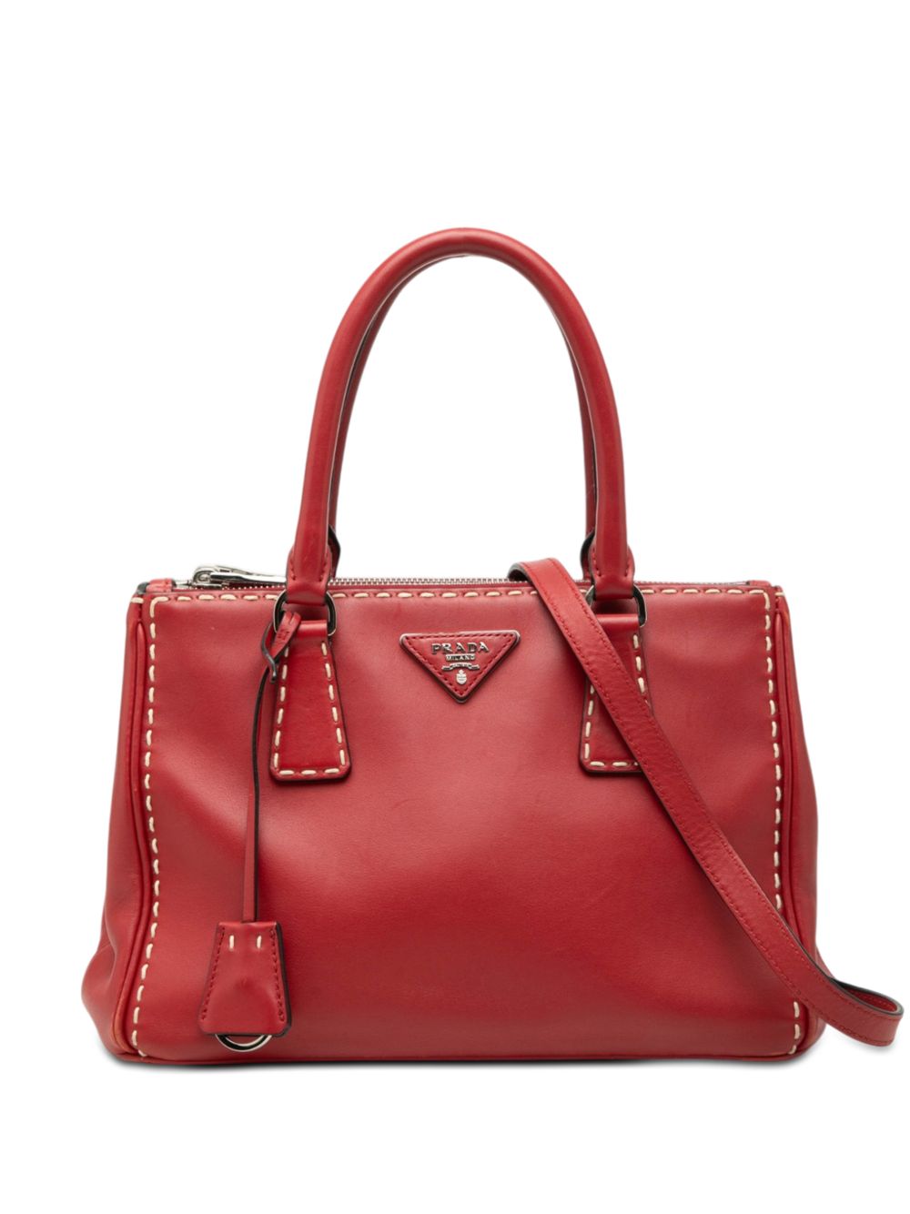 2010-2026 Small City Calf Hand Stitched Galleria Double Zip satchel